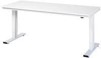 RAU Werkbank Werktisch 2000x800x720-1120mm elektrisch M-Platte 22mm lichtgrau