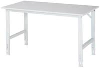 RAU Werkbank Arbeitstisch 1500x800x760-1080 M-Platte 22mm lichtgrau
