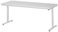 RAU Werkbank Arbeitstisch 2000x800x720-1120 elektrisch M-Platte 22mm lichtgrau...