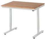 RAU Werkbank Arbeitstisch 1000x800x720-1120 elektrisch B-Platte 25mm lichtgrau