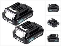 Makita Akku Power Set Li 12V mit 2x BL1021B Akku 2,0Ah (2x 197396-9) - Nac Akkupacks