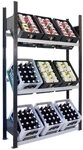 SCHULTE Lagertechnik Steckregal Grundregal, Getr&auml;nkekistenregal 1800 x 1000 x...