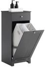SoBuy W&auml;scheschrank BZR21, Badschrank mit W&auml;schekorb, Badkommode, Bad...