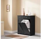 SoBuy W&auml;scheschrank BZR33, Badezimmerschrank mit W&auml;schekorb, W&auml;schesammler,