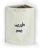 Zeller Present W&auml;schekorb Eck-W&auml;schesammler "Wash me, Polyester, beige