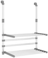 vidaXL W&auml;schest&auml;nder, W&auml;schetrockner f&uuml;r Balkon 54x25x42 cm Aluminium