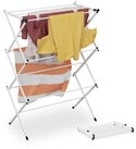 relaxdays Wäscheständer Turm-Wäscheständer klappbar, Weiß relaxdays Wäscheständer Turm-Wäscheständer klappbar, Weiß