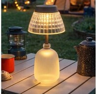 GLOBO LIGHTING Au&szlig;en-Tischleuchte, Leuchtmittel nicht inklusive, Warmwei&szlig;,