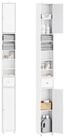 SoBuy Hochschrank BZR34 Badezimmerschrank Hochschrank Schmal Badschrank f&uuml;r...