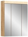 xonox.home H&auml;ngeschrank Lambada Sonoma Eiche Hell Spiegelglas Melamin Modern