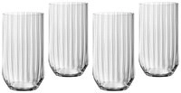 SPIEGELAU Longdrinkglas Spiegelau Linear Longdrinkglas 445 ml 4er Set, Glas