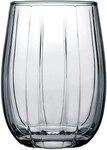 Pasabahce Gl&auml;ser-Set Linka 420405 3er Set Dunkle Gl&auml;ser Wasserglas 380ml Grau,
