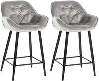 CLP Barhocker Gibson (Set, 2er), Fu&szlig;st&uuml;tze, stabiles Metall-Gestell