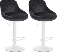 CLP Barhocker Lazio Samt (Set, 2er), Barstuhl 360&deg; drehbar