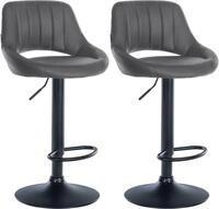 CLP Barhocker Milet Kunstleder (Set, 2er), Kunstleder, h&ouml;henverstellbar und drehbar