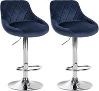 CLP Lazio Samt (Set, 2 St., 2er), Barstuhl 360&deg; drehbar