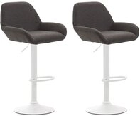 CLP Barhocker Braga Stoff (Set, 2er), drehbar und h&ouml;henverstellbar