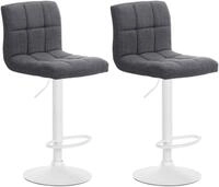 CLP Barhocker Calma Stoff (Set, 2er), h&ouml;enverstellbar und 360&deg; drehbar