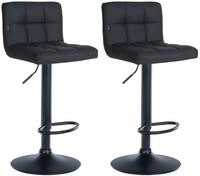 CLP Barhocker Feni Kunstleder (Set, 2er), h&ouml;henverstellbar und drehbar