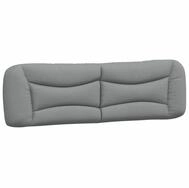 vidaXL Bett Kopfteil-Kissen "Hvar" Hellgrau 180 cm Stoff (1-tlg)