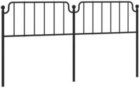 vidaXL Bett Ersatz-Kopfteil Metall Schwarz 193 cm (1-tlg)
