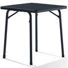 sieger Gartentisch Klapptisch, 70x70 cm, eisengrau, U-B&uuml;gel Gestell...