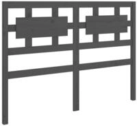 vidaXL Bett Kopfteil Grau 165,5x4x100 cm Massivholz Kiefer (1-tlg)