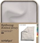 Schlafgut Bettbezug Premium Bettbezug Knitted Jersey (1 St), (1 St), Ton-in-Ton