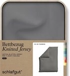 Schlafgut Bettbezug Premium Bettbezug Knitted Jersey (1 St), (1 St), Ton-in-Ton