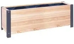 Wilk Pflanzk&uuml;bel L&auml;rchenholz Pflanzk&uuml;bel schwarz 120 cm