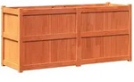 vidaXL Blumentopf Pflanzk&uuml;bel Wachsbraun 150x50x70 cm Massivholz Kiefer (1 St)