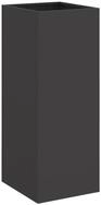vidaXL Pflanzk&uuml;bel, Pflanzkasten Schwarz 32x27,5x75 cm Kaltgewalzter Stahl