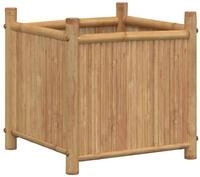vidaXL Blumentopf Pflanzk&uuml;bel 40x40x40 cm Bambus (1 St)