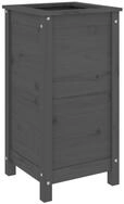 vidaXL Blumentopf Pflanzk&uuml;bel Grau 40x40x78 cm Massivholz Kiefer (1 St)