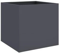 vidaXL Pflanzk&uuml;bel, Pflanzkasten Anthrazit 49x47x46 cm Kaltgewalzter Stahl