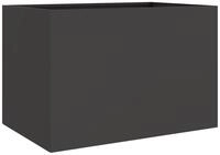 vidaXL Pflanzk&uuml;bel, Pflanzkasten Schwarz 62x40x39 cm Kaltgewalzter Stahl