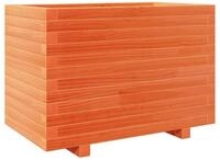 vidaXL Blumentopf Pflanzk&uuml;bel Wachsbraun 70x40x49,5 cm Massivholz Kiefer (1 St)