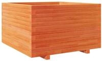 vidaXL Blumentopf Pflanzk&uuml;bel Wachsbraun 80x80x49,5 cm Massivholz Kiefer (1 St)