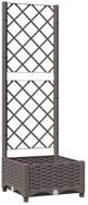 vidaXL Rankgitter 40 x 40 x 1215 cm Pflanzk&uuml;bel mit Rankgitter Braun...