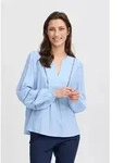 b.young Langarmbluse Langarm-Bluse BYILVILYA blau 36