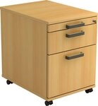 HAMMERBACHER Container Rollcontainer 58cm 1 Schub 1 H&auml;ngeregistratur Schloss