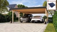 Karibu Doppelcarport, BxT: 552x724 cm, 211,5 cm Einfahrtsh&ouml;he, aus