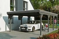 Skanholz Einzelcarport Grunewald, BxT: 427x796 cm, 395 cm Einfahrtsh&ouml;he, mit