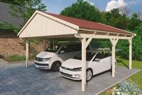 Skanholz Doppelcarport Fichtelberg, BxT: 618x566 cm, 574 cm Einfahrtsh&ouml;he, mit...