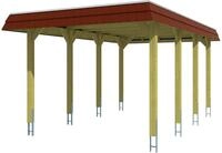 Skanholz Einzelcarport Spreewald, BxT: 345x589 cm, 206 cm Einfahrtsh&ouml;he, mit