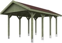 Skanholz Einzelcarport Wallgau, BxT: 380x600 cm, 215 cm Einfahrtsh&ouml;he, mit...