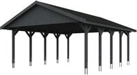 Skanholz Doppelcarport Wallgau, BxT: 620x750 cm, 215 cm Einfahrtsh&ouml;he, mit...