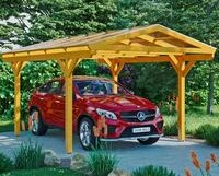 Skanholz Einzelcarport Westerwald, BxT: 362x541 cm, 220 cm Einfahrtsh&ouml;he