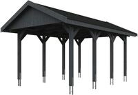 Skanholz Einzelcarport Wallgau, BxT: 380x600 cm, 215 cm Einfahrtsh&ouml;he, mit...