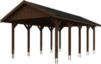 Skanholz Einzelcarport Wallgau, BxT: 430x750 cm, 215 cm Einfahrtsh&ouml;he, mit...